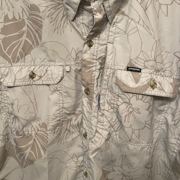 Patagonia Casual Button Down Shirt - Gray and Blue - Picture 5 of 12